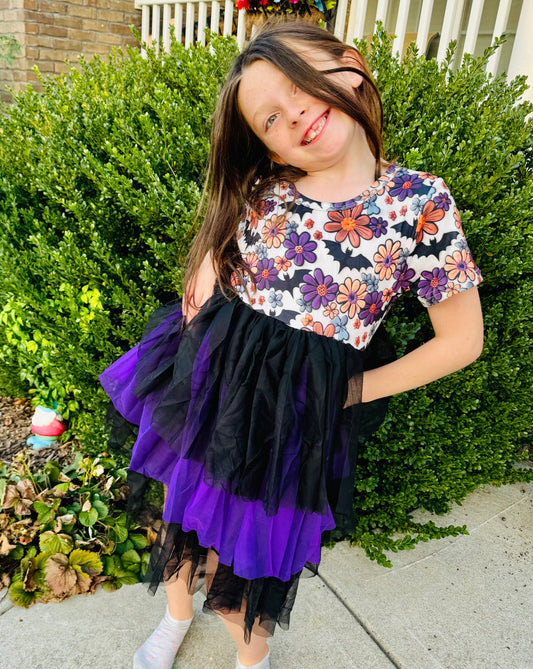 6T bat tulle dress