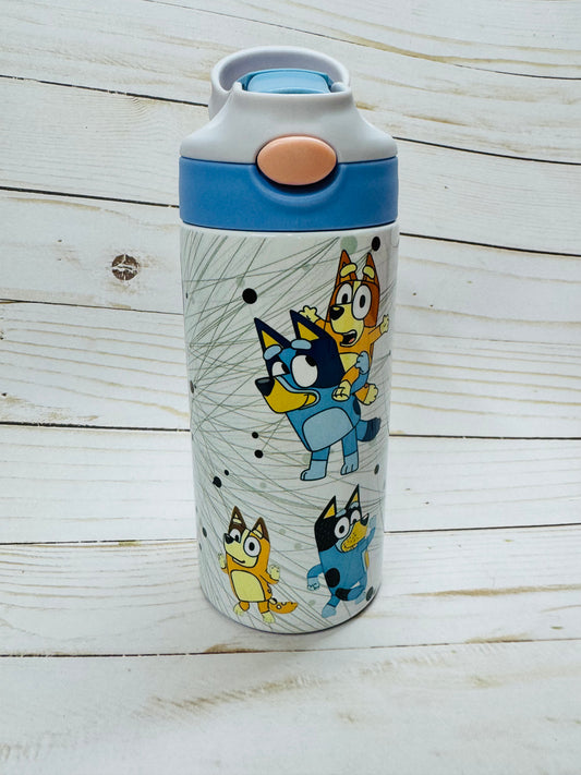 Kids 12 oz blue tumbler