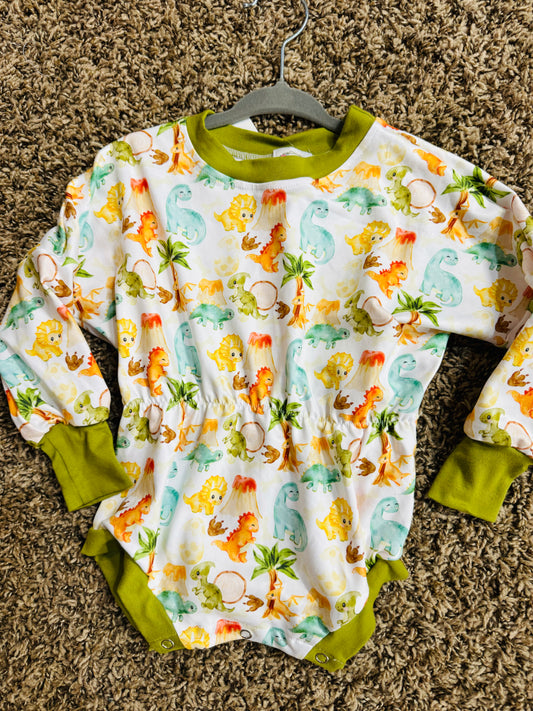 12m Dinosaur sweater romper