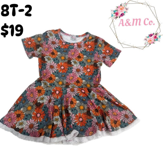 6T floral lace peplum