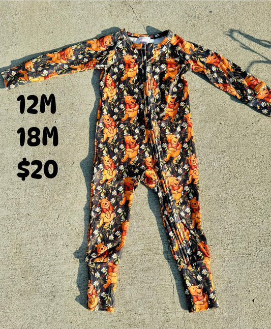 12m & 18m footie pjs- Pooh