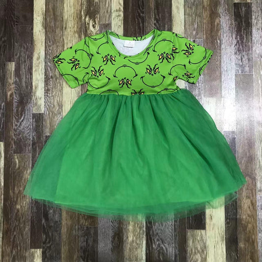 6/12 green guy tulle dress