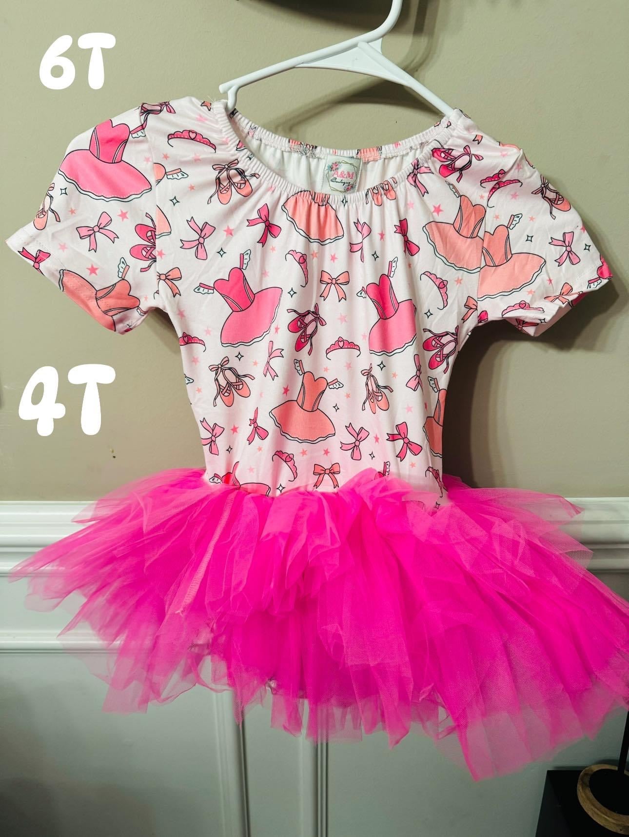 3T 4T 6T Pink Ballerina Tutu